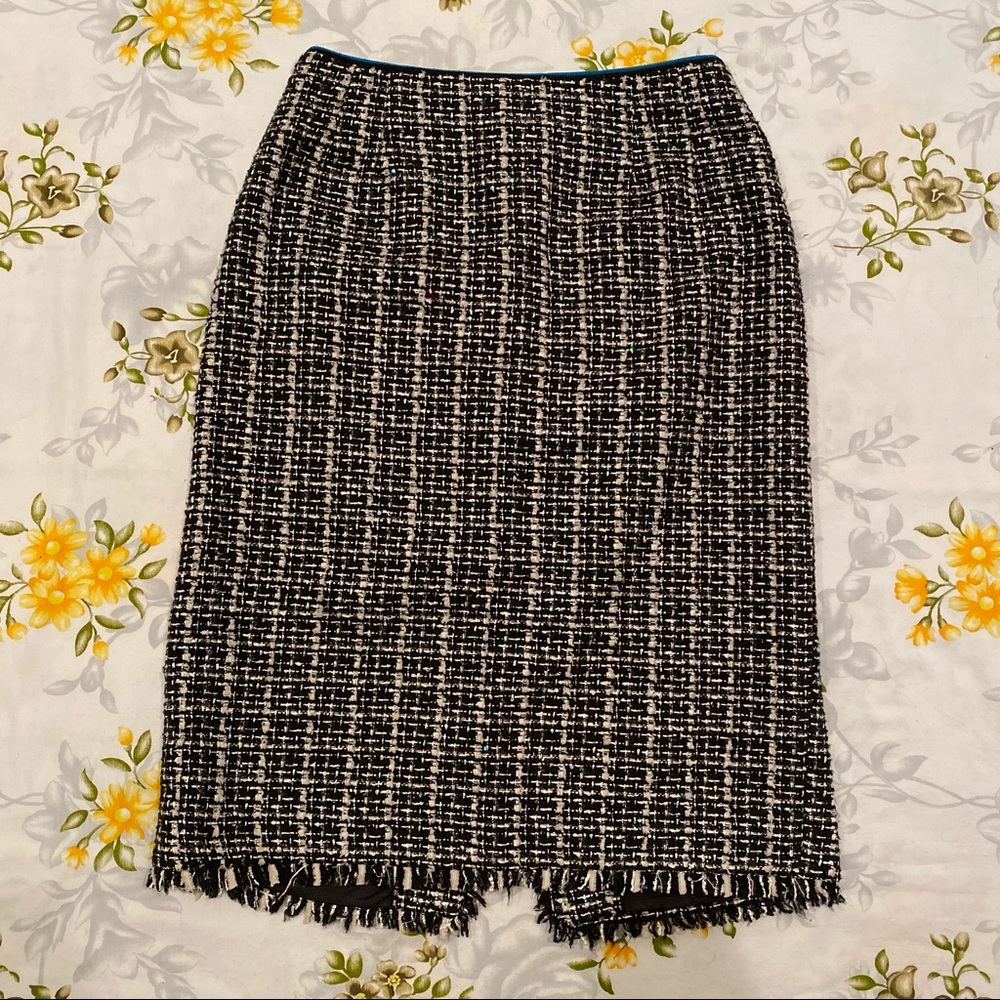 Caroline Charles UK Size 14 Black and White Skirt